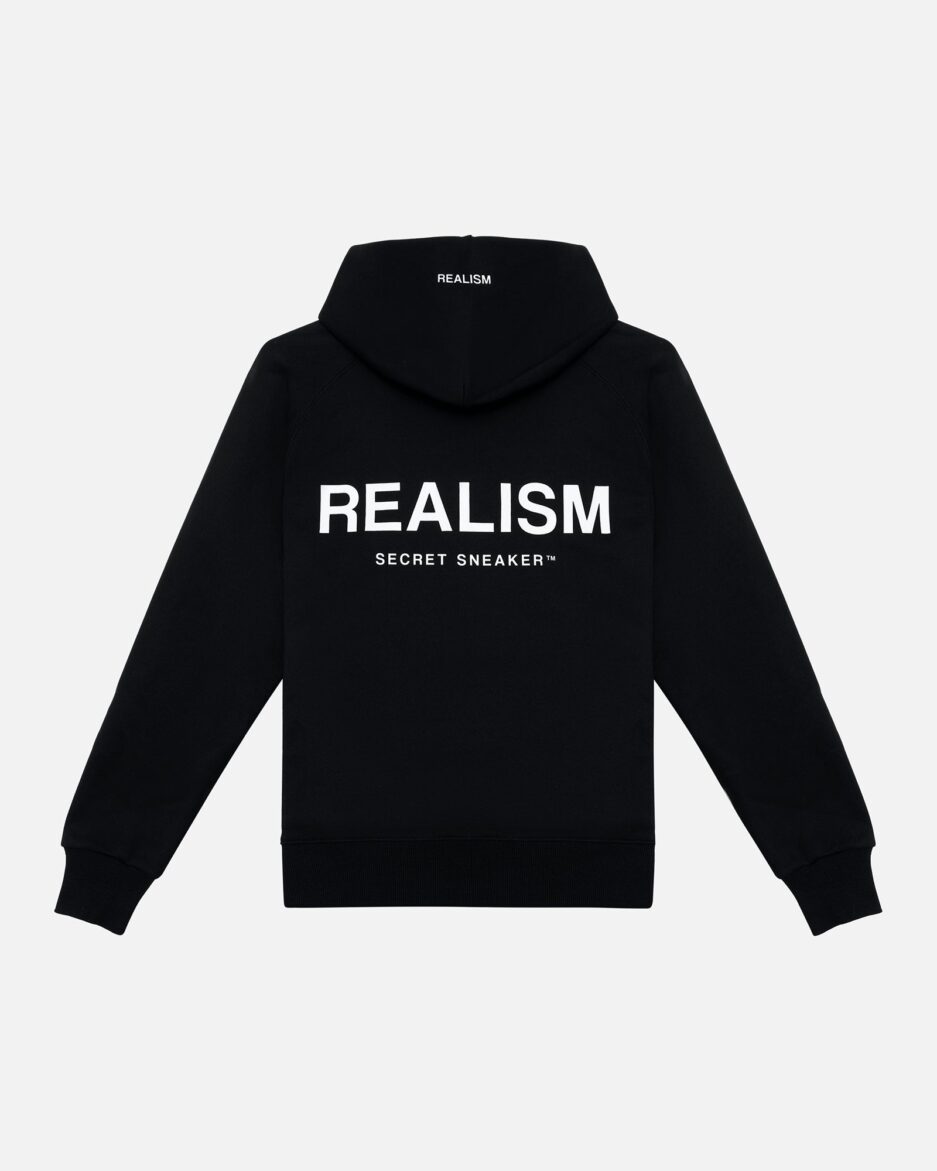 REALISM BACK LOGO HOODIE BLACK