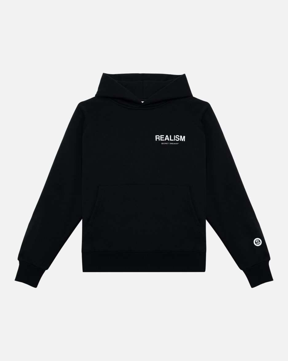 REALISM BACK LOGO HOODIE BLACK