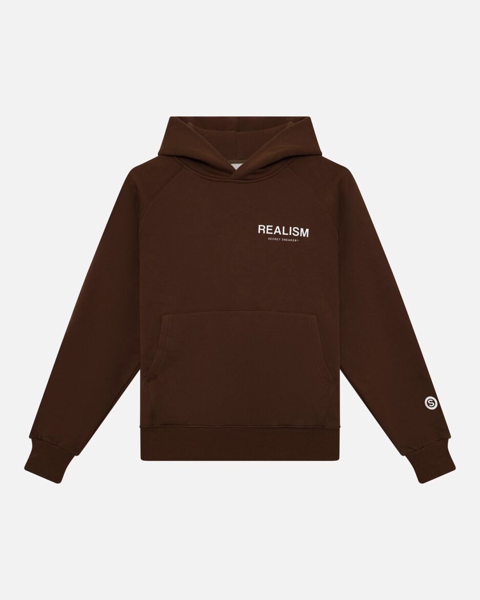 REALISM BACK LOGO HOODIE MOCHA