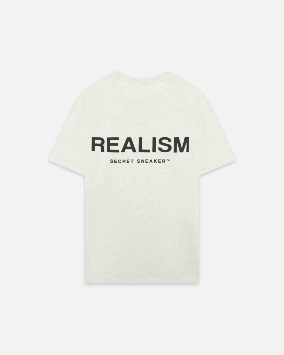 REALISM BACK LOGO TEE OATMEAL