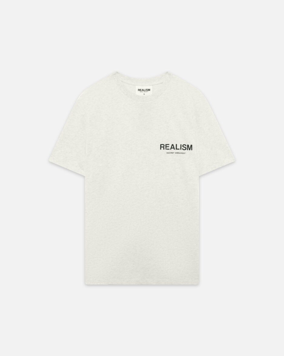 REALISM BACK LOGO TEE OATMEAL