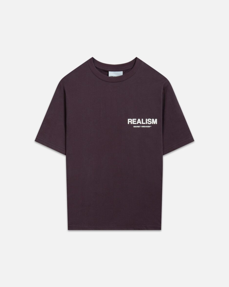 REALISM BACK LOGO TEE PLUM