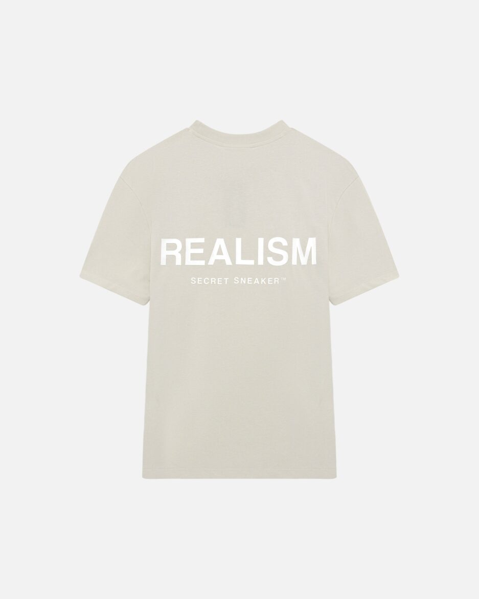 REALISM BACK LOGO TEE WHEAT