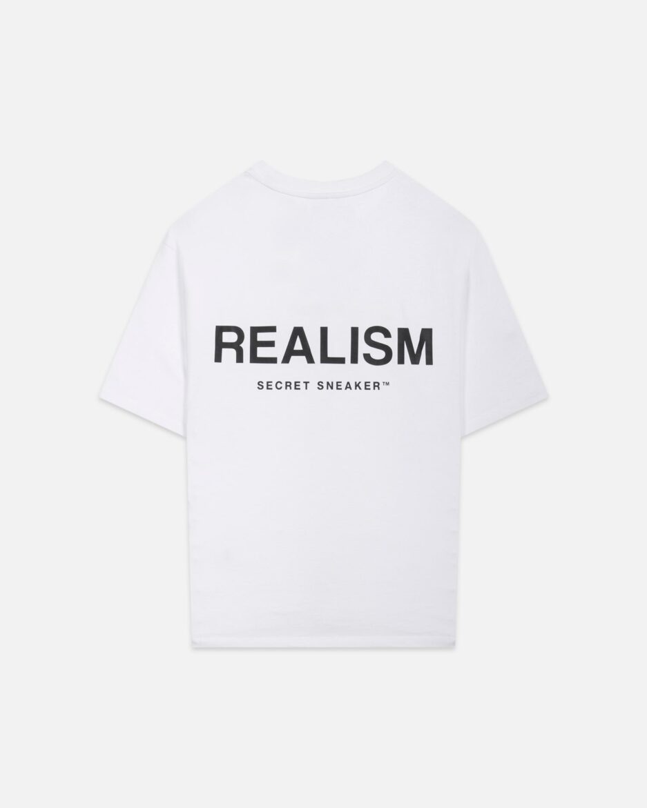 REALISM BACK LOGO TEE WHITE