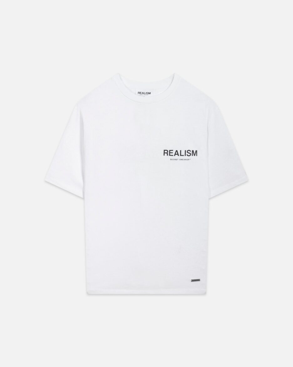 REALISM BACK LOGO TEE WHITE