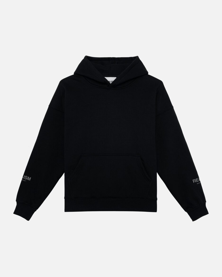 REALISM COURT BOXY HOODIE BLACK