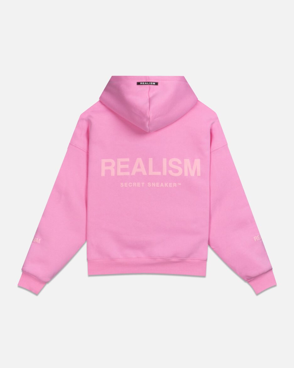 REALISM COURT BOXY HOODIE CANDY PINK