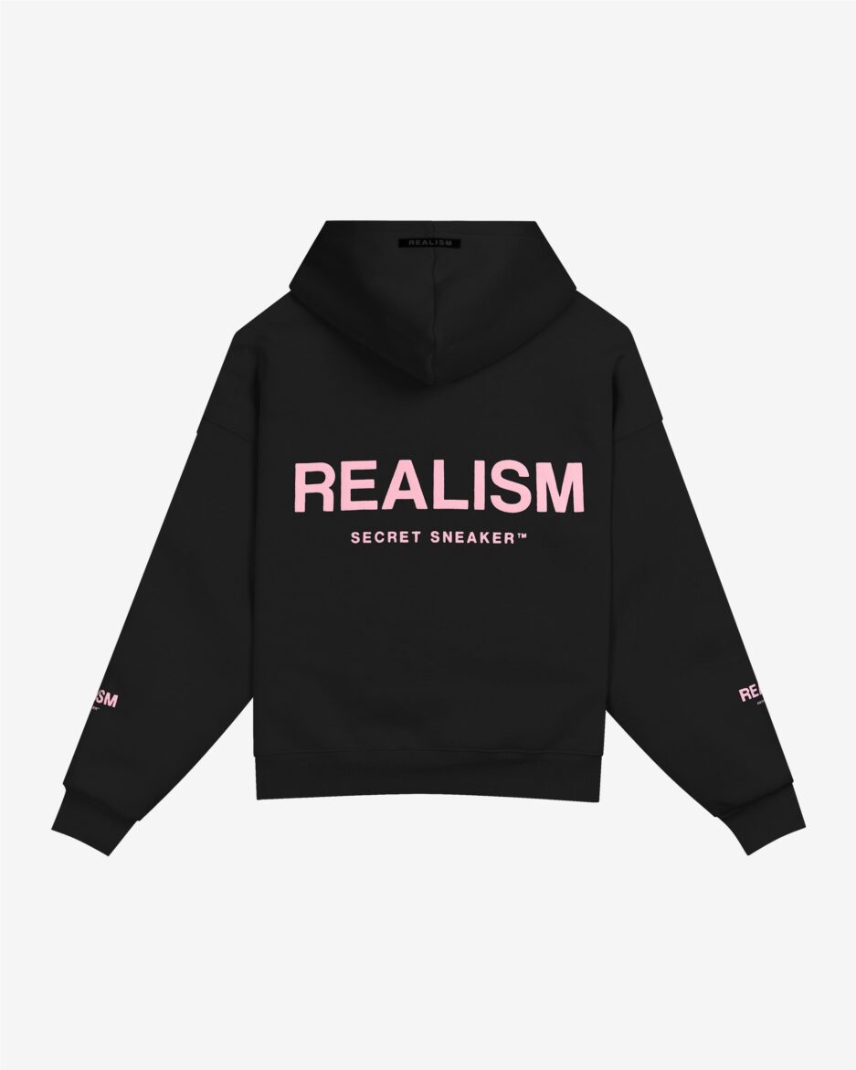 REALISM COURT BOXY HOODIE MIDNIGHT PEACH