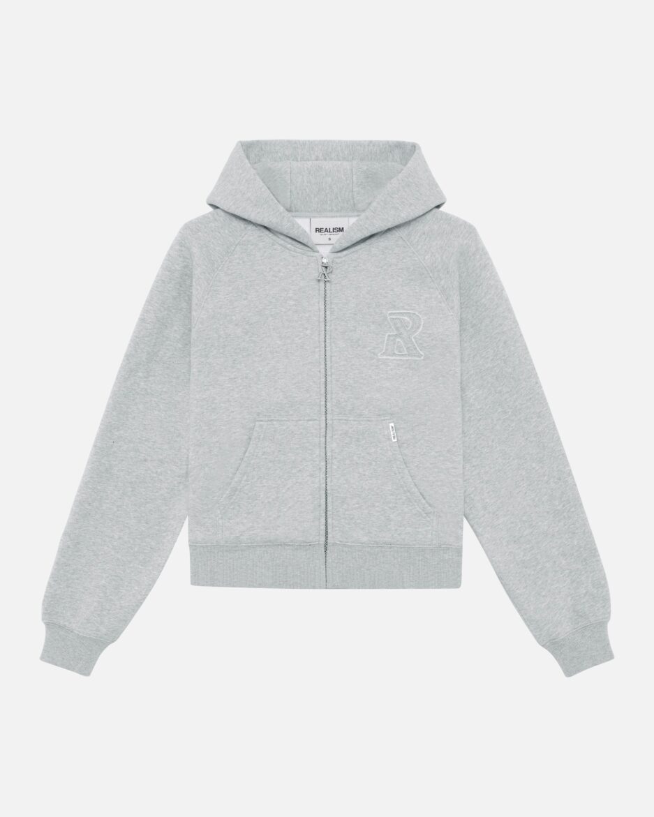 REALISM LEGACY ZIP HOODIE GREY MARLE