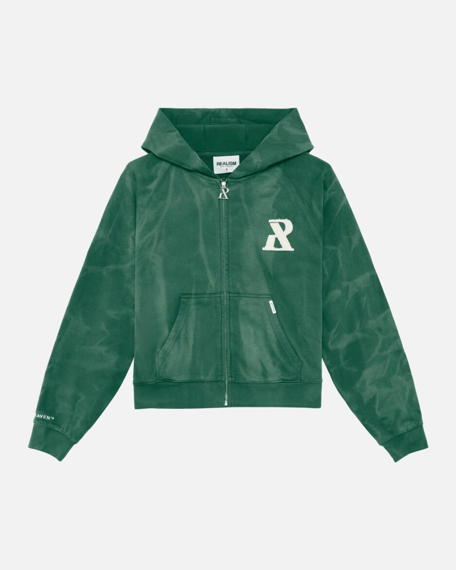 REALISM LEGACY ZIP HOODIE WASHED MOSS